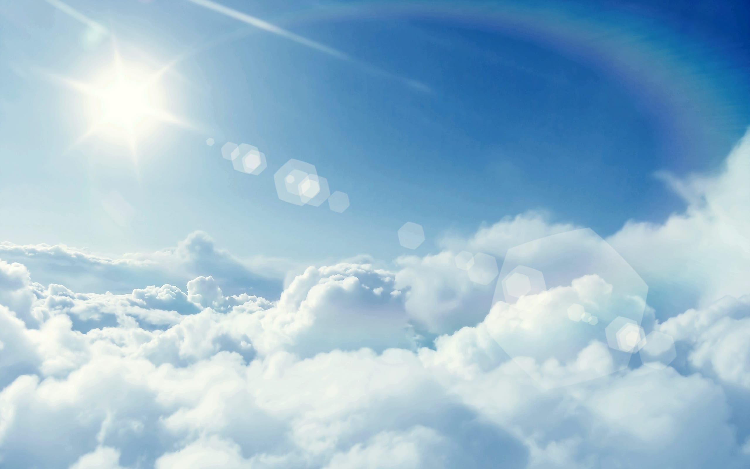 above the clouds